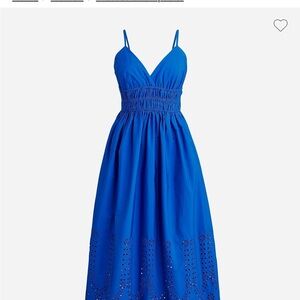 J. Crew Blue Midi Dress